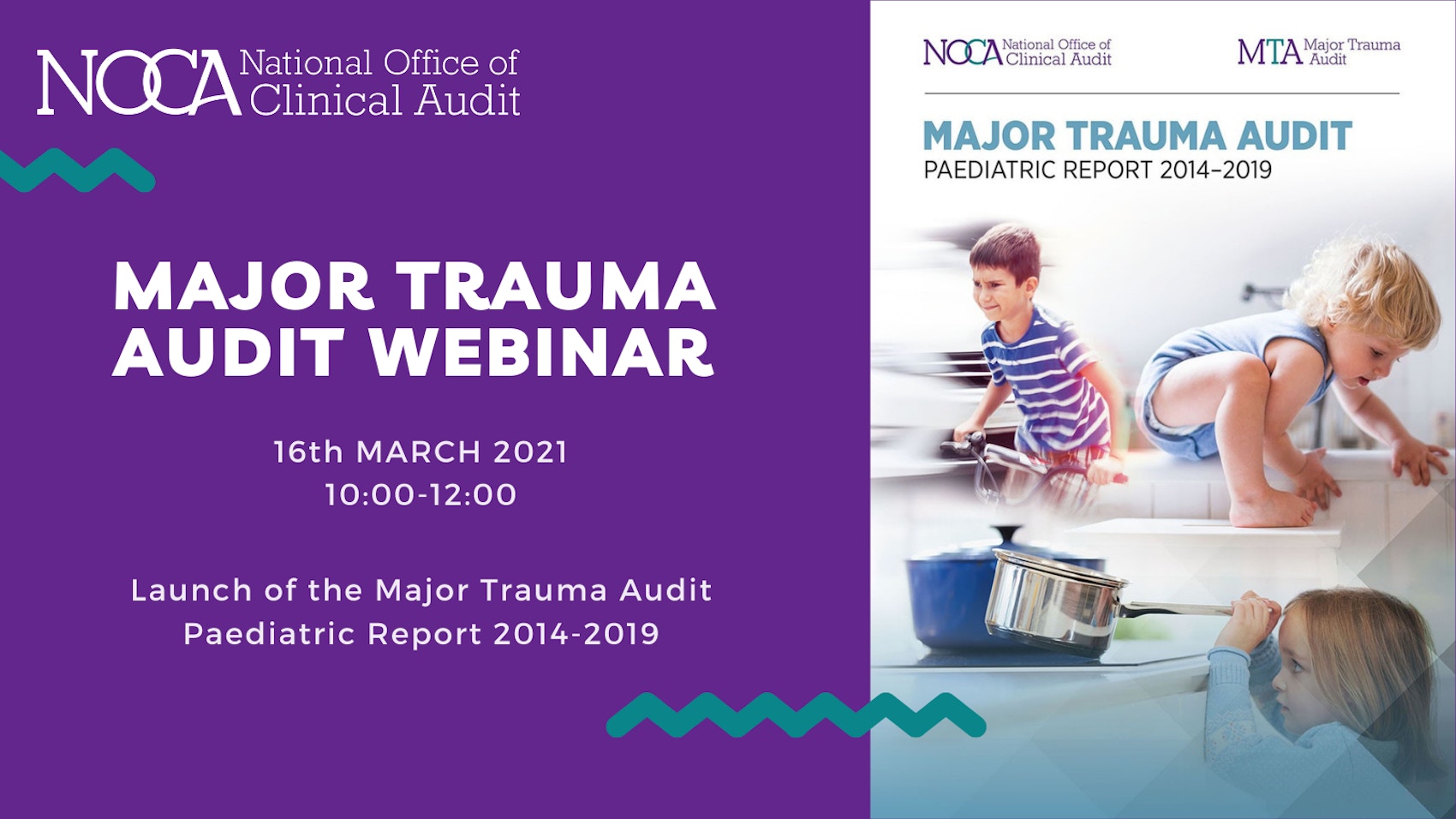 Injury prevention is key - launch of the Major Trauma Audit Paediatric Report 2014-2019